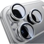 Apple iPhone 17 Pro / 17 Pro Max Uyumlu Premium Darbelere Dayanıklı Kamera Lens Koruyucu - Silver