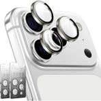 Apple iPhone 17 Pro Max Parmak Izi Bırakmayan Safir Anti-Reflective Sapphire Vault Kamera Lens Koruyucu - Titanyum Gri