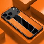 Apple iPhone 17 Pro Max Uyumlu Kılıf Zebana Premium Deri Kılıf Turuncu