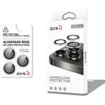 Apple iPhone 17 Pro Premium Safir Parmak Izi Bırakmayan Anti-Reflective Kamera Lens Koruyucu Cl-12 - iP 17 Pro - Titanyum - Silver