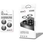 Apple iPhone 17 Pro Uyumlu Premium Safir Parmak Izi Bırakmayan Anti-Reflective Cl-12 Kamera Lens Koruyucu - Titanyum Grisi - Gümüş