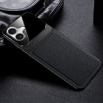 Apple iPhone 17 Uyumlu Kılıf Zebana Lens Deri Kılıf Siyah