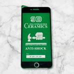 Apple iPhone 6 Plus Uyumlu 9D Seramik Ekran Koruyucu, Tam Kaplama Full Coverage, Anti-Shock, Çizilmez, HD Şeffaf Koruma