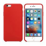 Apple iPhone 6s Plus Altı Açık Liquit Lansman Silikon Bayrak Kırmızısı