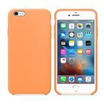 Apple iPhone 6s Plus Altı Açık Liquit Lansman Silikon Kehribar Turuncusu