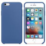 Apple iPhone 6s Plus Altı Açık Liquit Lansman Silikon Menekşe Mavisi