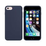 Apple iPhone 6s Plus Içi Kadife Silikon Kılıf Lacivert