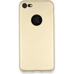 Apple iPhone 7 Kılıf First Silikon - Gold - 1 - Renkli