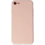 Apple iPhone 7 Kılıf First Silikon - Pudra - 1 - Renkli