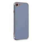 Apple İphone 7 Kılıf Volet Silikon - Mavi