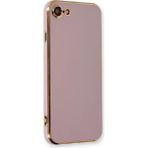 Apple iPhone 7 Kılıf Volet Silikon - Mor - 1 - Renkli