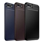 Apple Iphone 7 Plus / 8 Plus Karbon Desenli Negro Silikon Kılıf