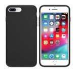 Apple iPhone 7 Plus İçi Kadife Silikon Kılıf Siyah