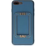 Apple iPhone 7 Plus Kılıf Coco Elit Kapak - Mavi - 1 - Renkli