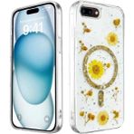 Apple iPhone 7 Plus Kılıf Daisy Simli Magsafe Kapak - Gold - 1 - Renkli