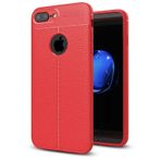 Apple iPhone 7 Plus Kılıf Focus Derili Kamera Korumalı Silikon Kılıf
