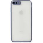 Apple iPhone 7 Plus Kılıf Montreal Silikon Kapak - Gri - 1 - Renkli
