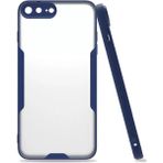 Apple iPhone 7 Plus Kılıf Platin Silikon - Lacivert - 1 - Renkli