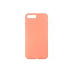 Apple İphone 7 Plus Kılıf Yumuşak Doku ve Kadife Dolgulu Clay Premium Silikon Kapak - iPhone 7 Plus - Açık Pembe