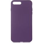 Apple İphone 7 Plus Kılıf Yumuşak Doku ve Kadife Dolgulu Clay Premium Silikon Kapak - iPhone 7 Plus - Koyu Mor