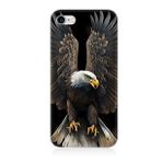 Apple İphone 7 Uyumlu Silikon Kılıf Beyaz Başlı Kara Kartal