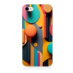 Apple İphone 7 Uyumlu Silikon Kılıf Pastel Renkli Geometrik Desen
