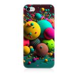 Apple İphone 7 Uyumlu Silikon Kılıf Renkli Küre Daireler