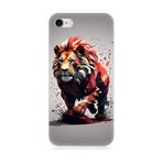 Apple İphone 7 Uyumlu Silikon Kılıf Sarı Kırmızı Aslan