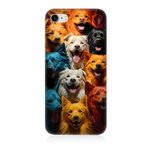Apple İphone 7 Uyumlu Silikon Kılıf Sevimli Köpekler