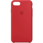 Apple iPhone 7/8 Kamelya (Camellia) Silikon Kılıf Kauçuk Arka Kapak Kırmızı
