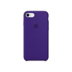 Apple iPhone 7/8 Kamelya (Camellia) Silikon Kılıf Kauçuk Arka Kapak Mor
