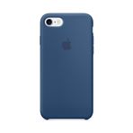 Apple iPhone 7/8 Kamelya (Camellia) Silikon Kılıf Kauçuk Arka Kapak Okyanus Mavisi