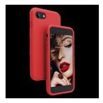 Apple iPhone 8 Ince Mat Silikon Kılıf Kırmızı
