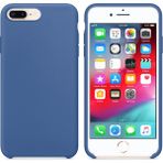 Apple iPhone 8 Plus Altı Açık Liquit Lansman Silikon Menekşe Mavisi