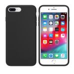 Apple iPhone 8 Plus Içi Kadife Silikon Kılıf Siyah
