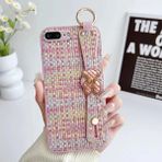 Apple iPhone 8 Plus Uyumlu Kılıf Zebana Teddy Silikon Kılıf Pembe