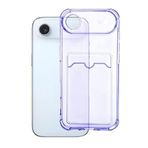 Apple iPhone Air ile Uyumlu Anti shock kartlık kılıf (mor)
