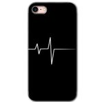 Apple iPhone SE 2020 Heart Rytm Baskılı Uyumlu Silikon Kılıf