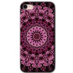 Apple iPhone SE 2020 Mandala Patterns Kaleidoscope Baskılı Uyumlu Silikon Kılıf
