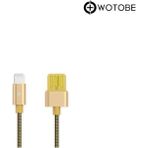 Apple Lightning Çelik Spiral Şarj Data Kablosu - Gold