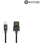 Apple Lightning Çelik Spiral Şarj Data Kablosu - Siyah