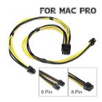 Apple Mac 8 Pin To 2x6 Pin Ekran Kartı Power Kablosu