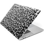 Apple Macbook Air 13.3 M1 2020 A2337 - A2179 - A1932 Uyumlu Leopar Desenli Alt Üst Sert Koruma Kılıfı