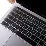 Apple Macbook Air 2020 13 Inc A2179 ile Uyumlu Türkçe Q Klavye Slim Şeffaf Klavye Koruyucu Kılıf