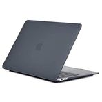 Apple Macbook Pro 13.3inç M2 2022 2020 A2251 A2289 A2338 ile uyumlu Kılıf Kristal Ön Arka Şeffaf Kapak Siyah