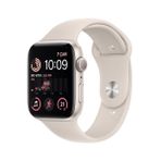 Apple MNJX3TU/A Watch SE GPS 44 mm Yıldız Işığı Alüminyum Kasa ve Yıldız Işığı Spor Kordon