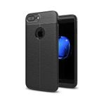 Apple Uyumlu Adige iPhone Uyumlu 7 Plus Kılıf Niss Deri Görünümlü Silikon -