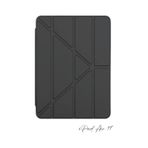 Apple Uyumlu iPad Air 11 İnç 6. Nesil Kalem Bölmeli Akıllı Trifolding Tablet Kılıfı siyah