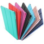 Apple Uyumlu iPad Pro 12.9 1. / 2. Nesil Kılıf PU Deri Smart Standlı Case 2015-2017 mor