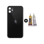 Apple Uyumlu iPhone 11 Arka Pil Batarya Kapak Siyah + B7000